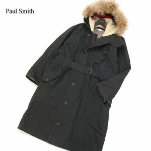 10AW★ Paul Smith ポールスミス メインライン 【COTTON LONG MODS COAT】 中綿 コットン ロング モッズコート Sz.L　メンズ　I3T02230_B#N