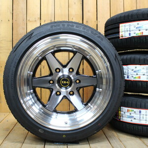 200系 ハイエース オーバーフェンダーサイズ 17インチ 8.5J+19 ファブレス XR-6ワイド 205/50R17 新品 タイヤ ホイール 4本SET