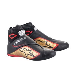 alpinestars(アルパインスターズ) レーシングシューズ SUPERMONO V2 SHOES (サイズUSD：10) 1593 BLACK GOLD RED ADD Color[FIA8856-2018]