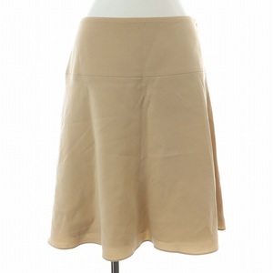 セオリー Theory CLASSIC CREPE FLARED SKIRT フレアスカート ひざ丈 2 M ベージュ /KL レディース