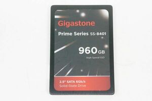 Gigastone 960GB 2.5インチ SSD Prime Series SS-8411 High Speed SATA 6Gb/s フォーマット済 使用時間5000時間以下 A590