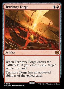 MTG ■赤/英語版■(015)《領土の溶鉱炉/Territory Forge》★FOIL★ サンダージャンクション:ビッグスコア BIG 赤R