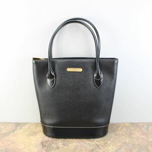 BURBERRY LOGO LEATHER HAND BAG/バーバリーロゴレザーハンドバッグ