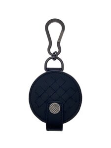 BOTTEGA VENETA◆HEADPHONE HOLDER/ヘッドフォンホルダー/キーケース/レザー/ブラック/イントレチャート