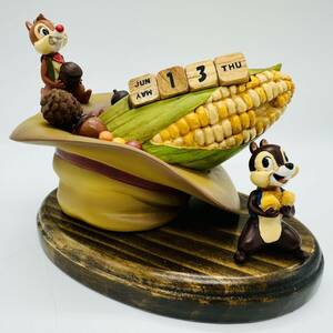 【希少】チップとデール 万年カレンダー とうもろこし(Disney ディズニー perpetual calendar chip and dale トウモロコシ corn)