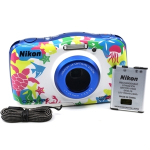 ＜並品＞ Nikon デジタルカメラ COOLPIX W100 マリンカラー