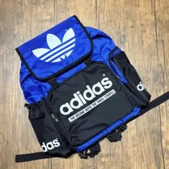 アディダス adidas リュック デサント 日本製 ブルー レア 希少