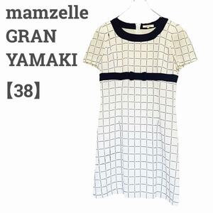 mamzelle レディース【M】ワンピースレーヨン混 格子柄白