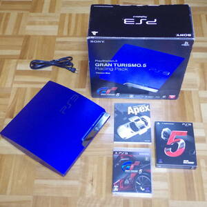 美品！PS3 CECH-2500A GT/CEJH-10007/TitaniumBlue/HDD320GBに倍増/初回生産限定/動作確認済/プレステ3/SONY/ソニー/タイタニウム・ブルー