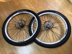 PROーLITE(プロライト) MTBホイール ディスクブレーキ専用＋コンチネンタルタイヤRACEKING26×2.2 中古