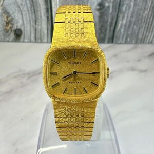 A2410-1-13 １円スタート　手動巻き　稼働品　美品　TISSOT　ティソスタイリスト　ゴールド文字盤　レディース腕時計　