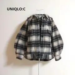 UNIQLO:C　ユニクロ　オーバーサイズ　チェック　ジャケット