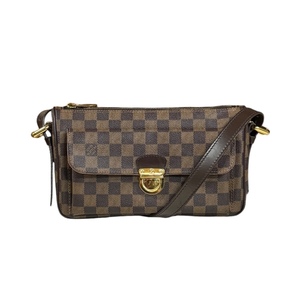 ルイヴィトン ラヴェッロGM ダミエ ショルダーバッグ ダミエキャンバス N60006 ブラウン レディース LOUIS VUITTON 中古