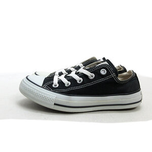 s■【23cm】コンバース/CONVERSE オールスター キャンバス地 ローカットスニーカー■黒/LADIES/122【中古】