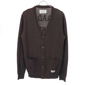 WACKO MARIA ワコマリア 16SS CLASSIC CARDIGAN チェーンステッチクラシックニットカーディガン ブラウン L IT2NQL7DENGW