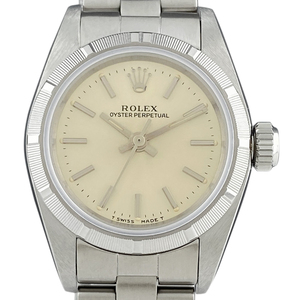 ロレックス ROLEX オイスターパーペチュアル 67230 腕時計 SS 自動巻き シルバー レディース 【中古】