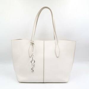 ★TODS トッズ ジョイ レザー ハンドバッグ トートバッグ ショルダー 肩掛けかばん レディース ホワイト系