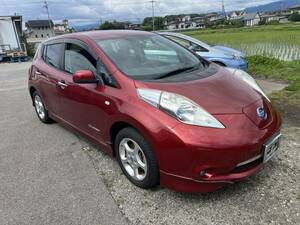 リーフ　中期　AZE0 24KW 12セグメント　EVバッテリー入れ替え済み　Gエアロ　バッテリー保証付き