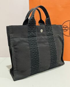 HERMES ● 超美品 バッグ エルメス トートバッグ ハンドバッグ エールライン PM グレー