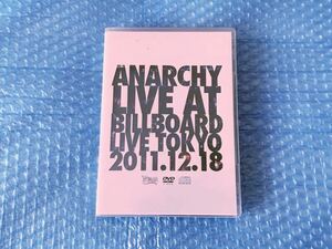 DVD+CD！ANARCHY [LIVE AT BILLBOARD LIVE TOKYO]