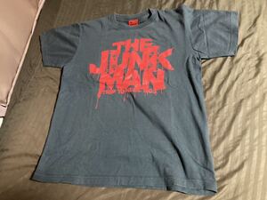 新品並 Tシャツ★キン肉マン ジャンクマン 　バックプリント有り　ROCK PUNK Tシャツ風　濃いグレー サイズ L　