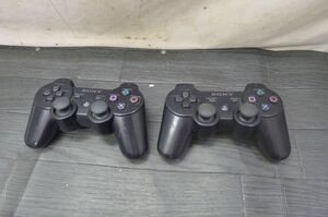 CC1291 SONY PlayStation3専用コントローラー2点まとめて(DUALSHOCK3) CECHZC2J SIXAXIS ブラック ワイヤレス 動作OK/60