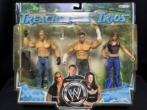 JAKKS：WWE Treacherous Trios 3Pack Series 3 エッジ、マット・ハーディ＆リタ （未開封品）