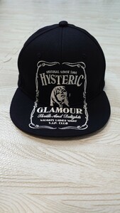 ヒステリックグラマー HYSTERIC GLAMOUR キャップ 帽子 CAP ウィスキー柄 ブラック　黒　送料無料　3