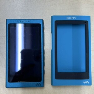 Z429-I57-3263 ★ SONY WALKMAN ウォークマン NW-A35 デジタルミュージックプレーヤー ブルー色 カバー付き 本体のみ