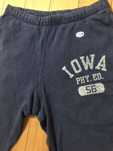 Champion チャンピオン M 復刻 ランタグ スウェット パンツ ショーツ ショート 短パン IOWA アイオワ ネイビー スエット