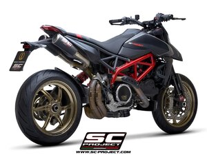 【国内在庫】SC-PROJECT SCプロジェクト CR-T M2スリップオンカーボンサイレンサー & フルチタンリンクパイプ DUCATI HYPERMOTARD 950 / SP