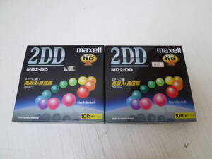 ユ　未開封！フロッピーディスク２セット☆maxell　５インチ フロッピーディスク　MD2-DD　10枚入り２セット☆