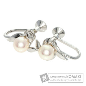 MIKIMOTO ミキモト パール 真珠 イヤリング シルバー レディース 中古