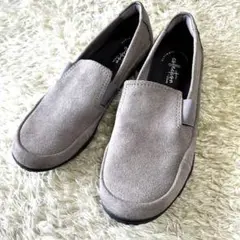 Clarks クラークス コンフォートシューズ スエード グレー 25.5cm