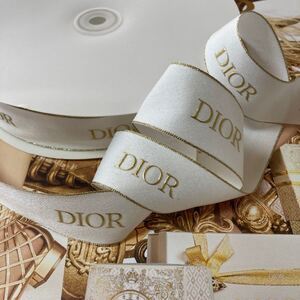 Dior/2024ホリデークリスマスラッピングリボン【幅3㎝×1m】 