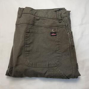 B-430 Dickies ディッキーズ ペインター パンツ W40 極太 バギー カーキ メンズ