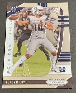 2020 Panini Prizm Draft Picks Jordan Love No.148 RC Rookie NFL ジョーダン・ラブ　ルーキー　パニーニ　プリズム