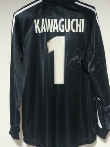 2002年日韓ワールドカップ日本代表レプリカユニフォームGK 川口能活 サイン入り ジャンク