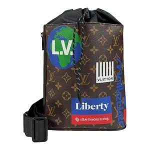 ルイヴィトン チョークスリングバッグ モノグラム ボディバッグ M44625 ブラウン ユニセックス LOUIS VUITTON 中古 美品