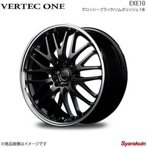 VERTEC ONE/EXE10 MPV LY3P アルミホイール 4本セット【18×7J 5-114.3 INSET50 グロッシーブラック/リムポリッシュ】