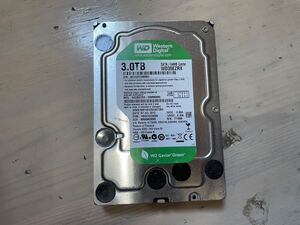 HDD 3.5インチ 3TB WD Western Digital SATA3 WD30EZRX ハードディスク Green 中古動作品 ウエスタンデジタル デスクトップ用HDD 外付け可