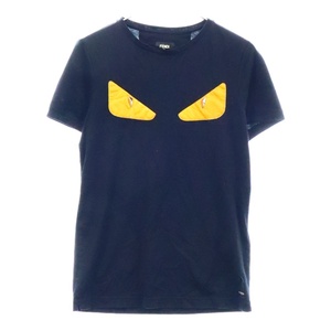 FENDI フェンディ Monster Eyes Bag Bugs TEE モンスターバグズアイクルーネック半袖Tシャツ FY0722 ブラック