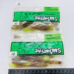 711443 新品 カリフォルニアワーム パドルテールグラブ 4インチ ２０本② CALIFORNIA WORM PADDLE TAIL GRUB LPTG-124 フレットウィニー/レ