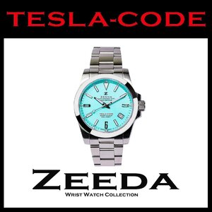 ZEEDA 腕時計 TESLA-CODE BLU SUPER MINT BLUE ミントブルー【正規品】