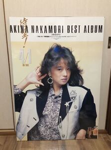 中森明菜 BEST ALBUM 店頭用 ポスター 木製パネル フィルム加工済