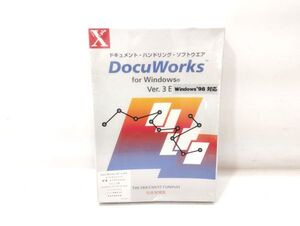 sa☆/ 未開封 富士ゼロックス DocuWorks Ver.3E 3.02E 5ライセンスパック Windows98対応　/DY-3558