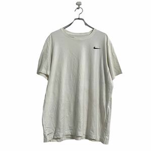 NIKE 半袖 ロゴ Tシャツ XL ホワイト ナイキ ワンポイントロゴ メキシコ製 ドライフィット ビッグサイズ 古着卸 アメリカ仕入 a603-6483