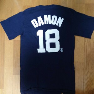Majestic ニューヨーク・ヤンキース ジョニー・デイモン 半袖Tシャツ Mサイズ NEWYORK YANKEES マジェスティック MLB