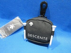 新品 DESCENTE GOLF/デサント ゴルフ 2個用ボールホルダー DQBVJX60 ブラック　※ネコポス便対応