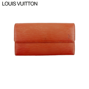 ルイ ヴィトン 長財布 ファスナー付き 財布 レディース メンズ ポシェットポルトモネクレディ M63573 エピ LOUIS VUITTON 中古